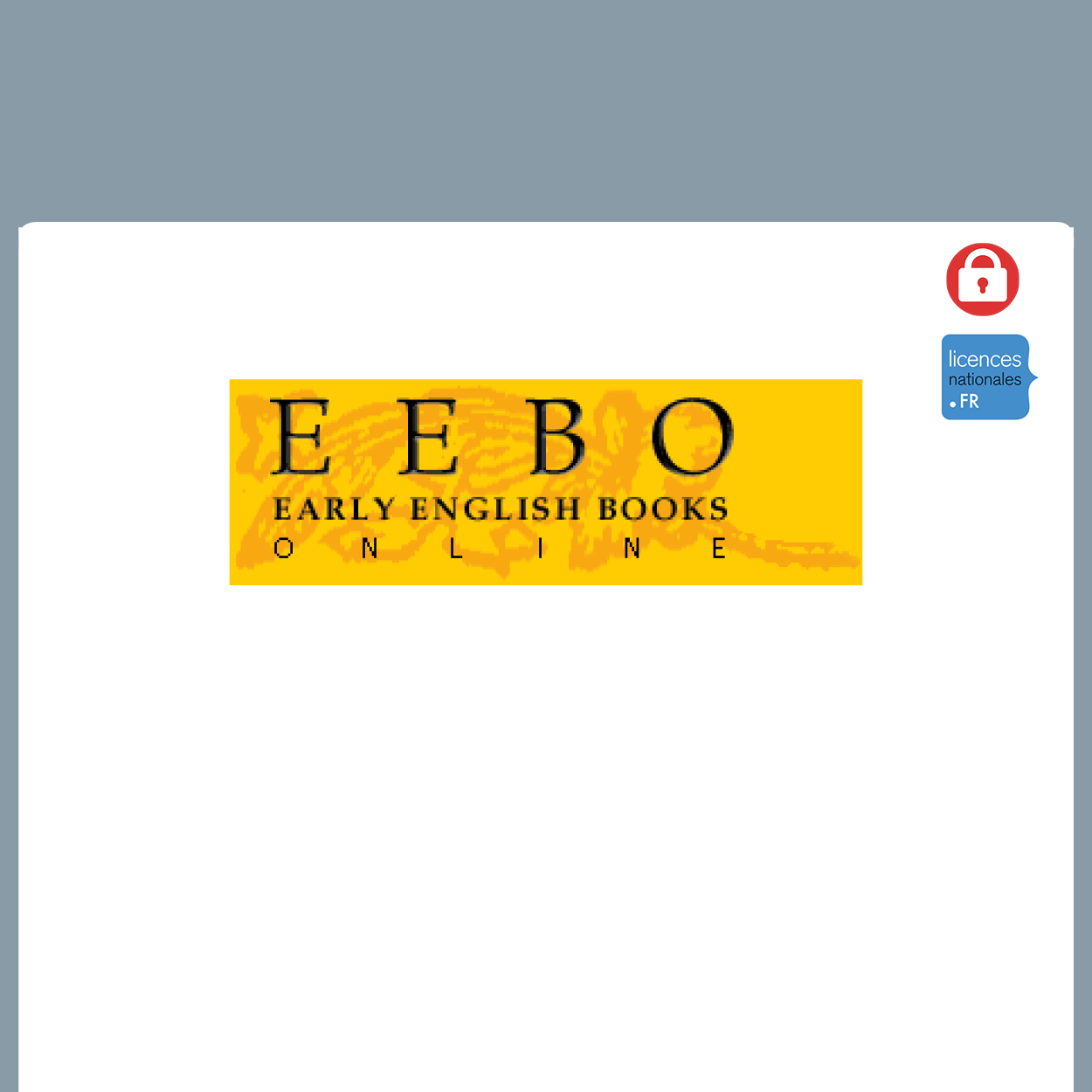 visuel Early English Books Online 