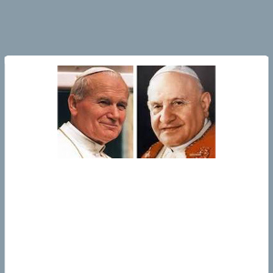 visuel Jean XXIII et Jean-Paul II