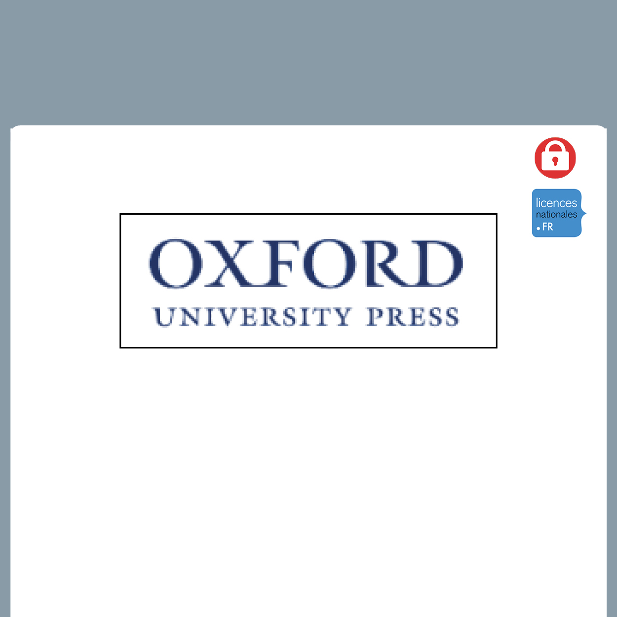 visuel Oxford University Press 