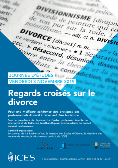 Journée d'Études à l'ICES "Regards croisés sur le divorce"