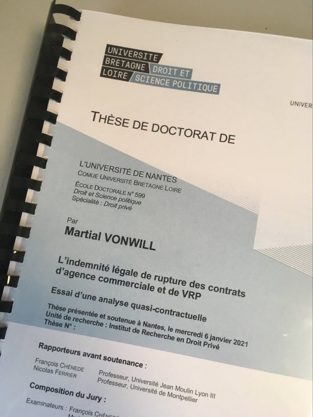 Thèse de Doctorat par Martial Vonwill