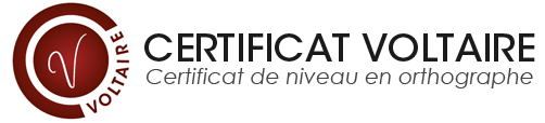 Certificat Voltaire Logo du Certificat Voltaire