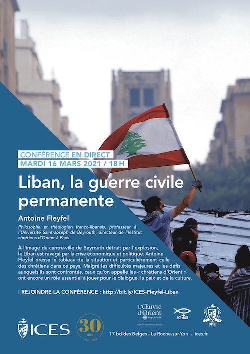 Conférence "Le Liban, la guerre civile permanente" avec Antoine Fleyfel