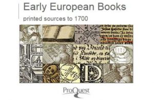 Early European Books