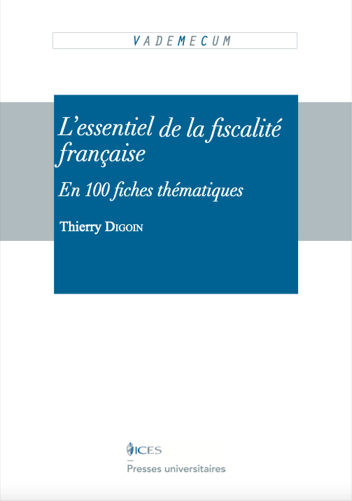 Couverture du livre sur la fiscalité de Thierry Digoin