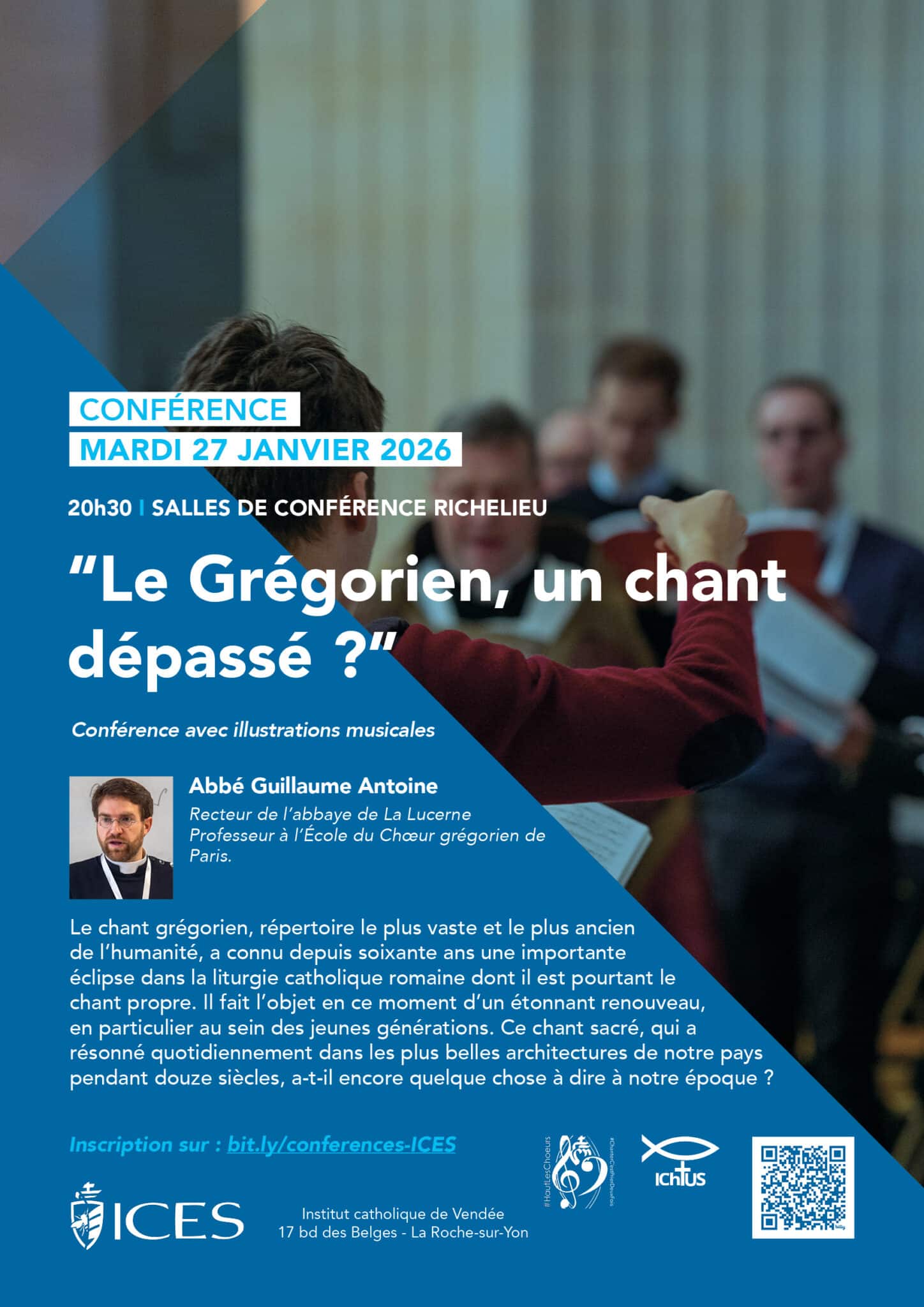 Affiche conférence Grégorien
