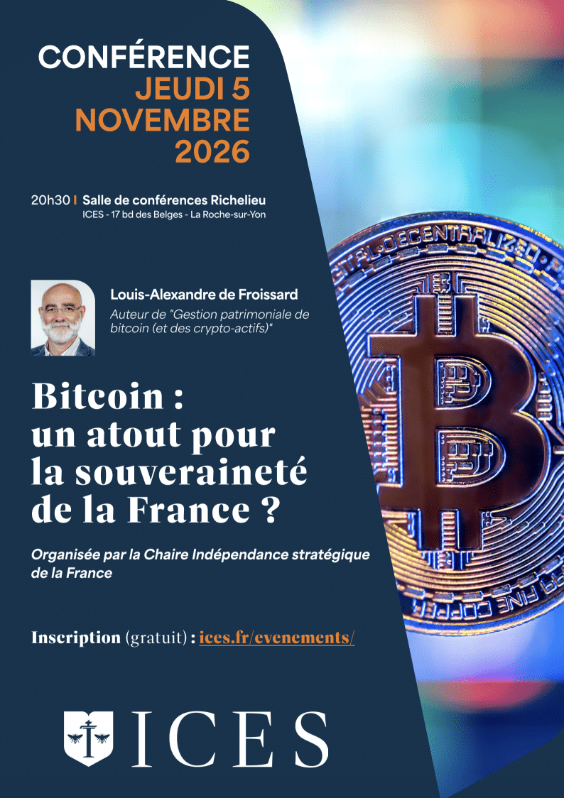 affiche conférence louis-alexandre de froissard sur le bitcoin